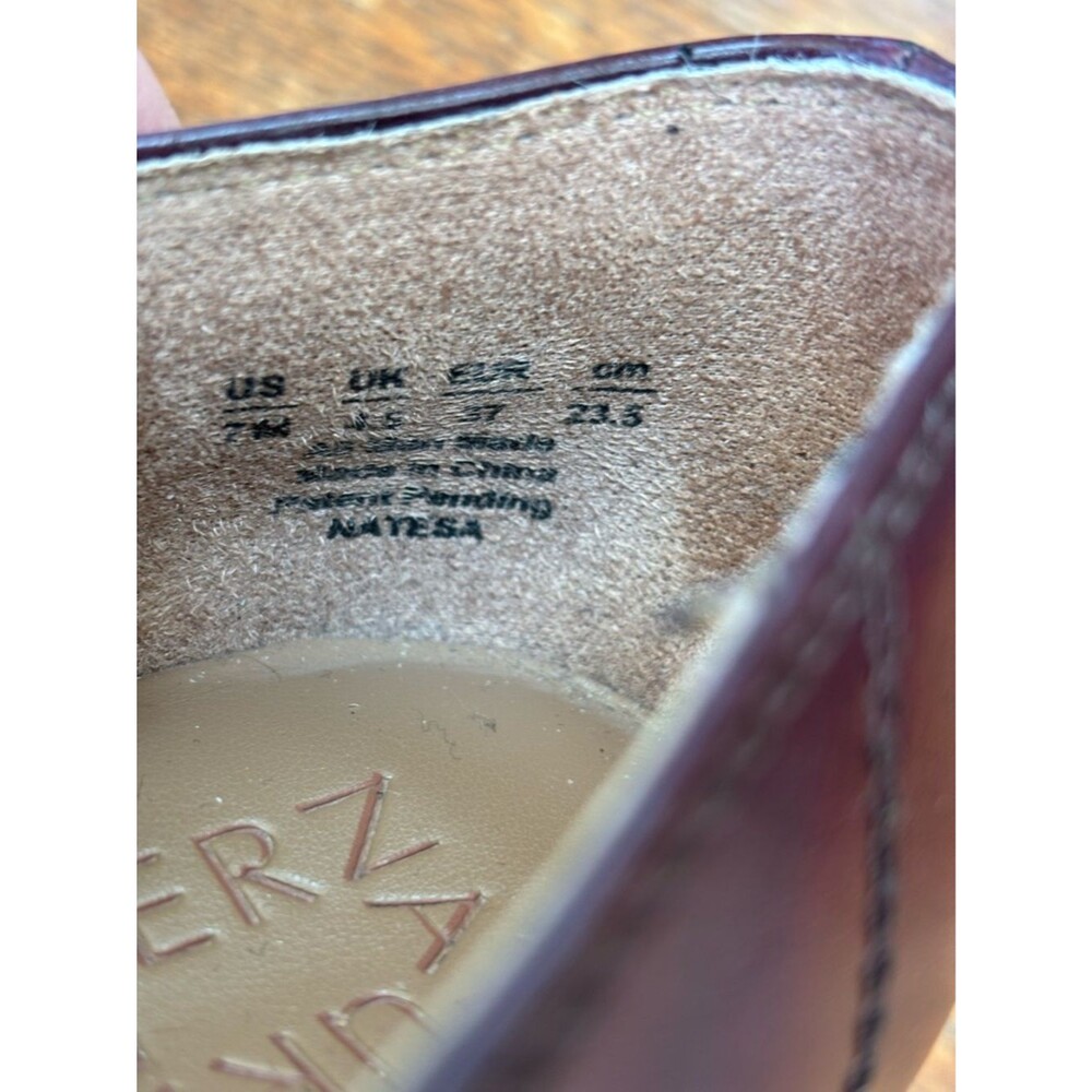 Naturalizer NATESA Maroon Man-Made Leather Loafer 1.5” Heel w/Buckle Women’s 7. - Picture 7 of 8